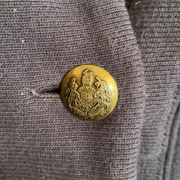 Ralph Lauren Embroidered Navy Knit Cardigan Sz S - Picture 2 of 5